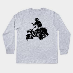 Offroad Quad Bike ATV Kids Long Sleeve T-Shirt